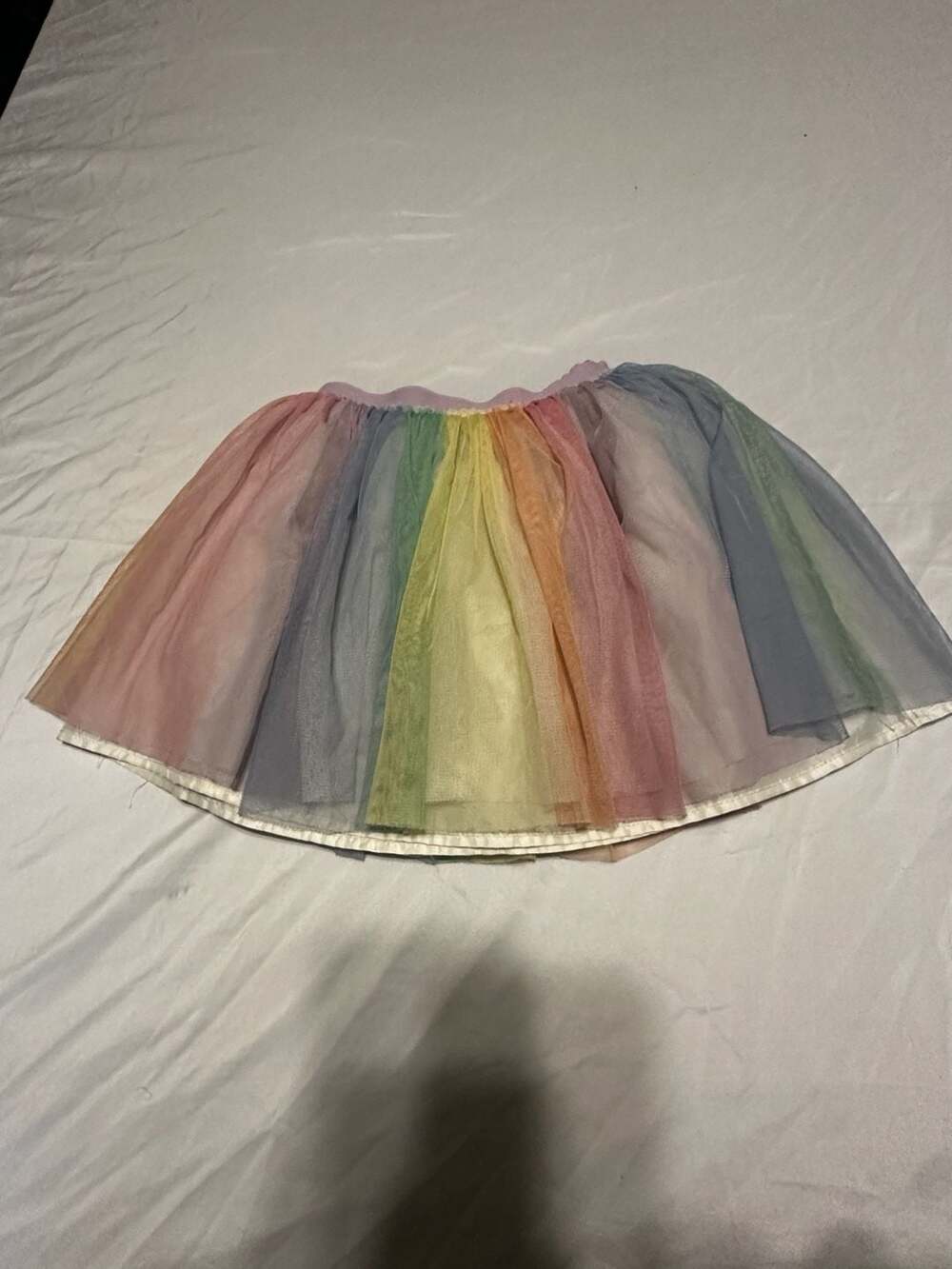 365 Kids from Garanimals Pastel Rainbow Tulle Tutu Skirt Size 6